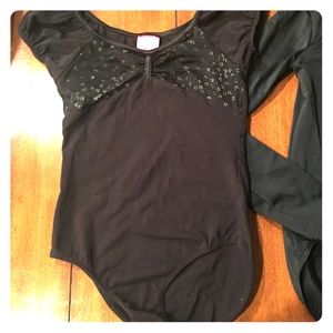 Dancewear: Set of 2 YL Black Ballet Leotards